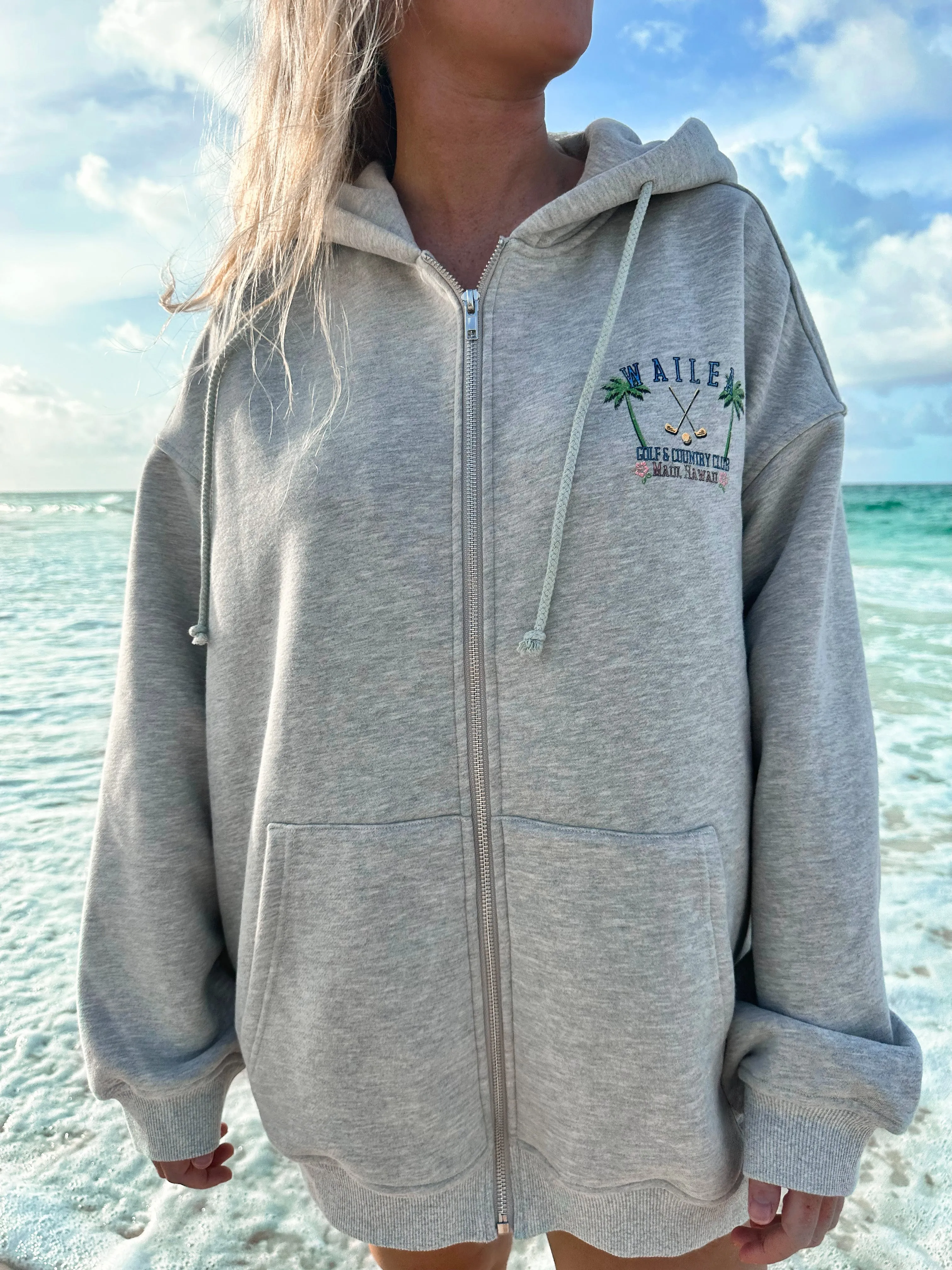 Wailea Zip-Up Hoodie sold by Sunkissed Coconut product image thumbnail 2