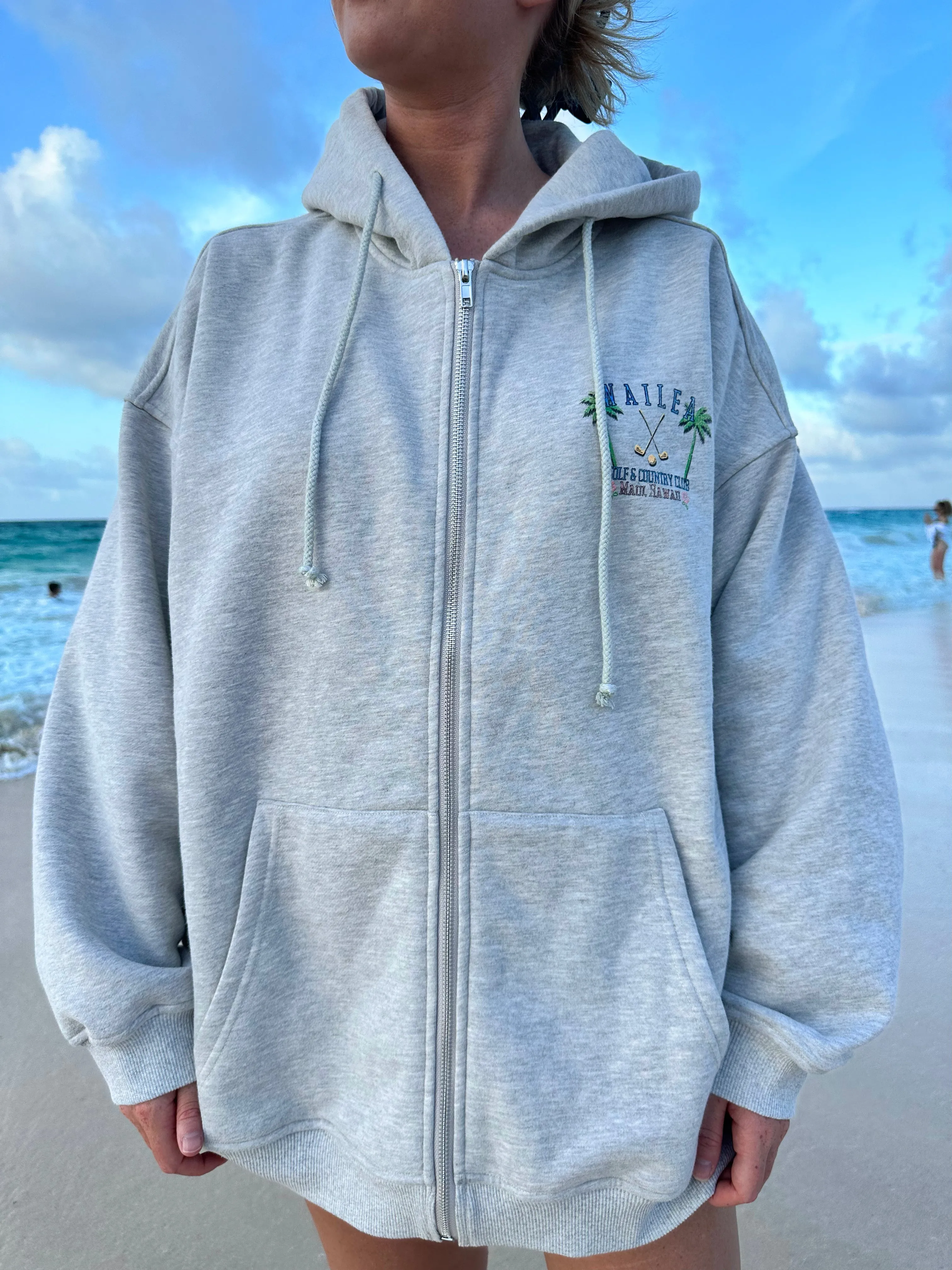 Wailea Zip-Up Hoodie sold by Sunkissed Coconut