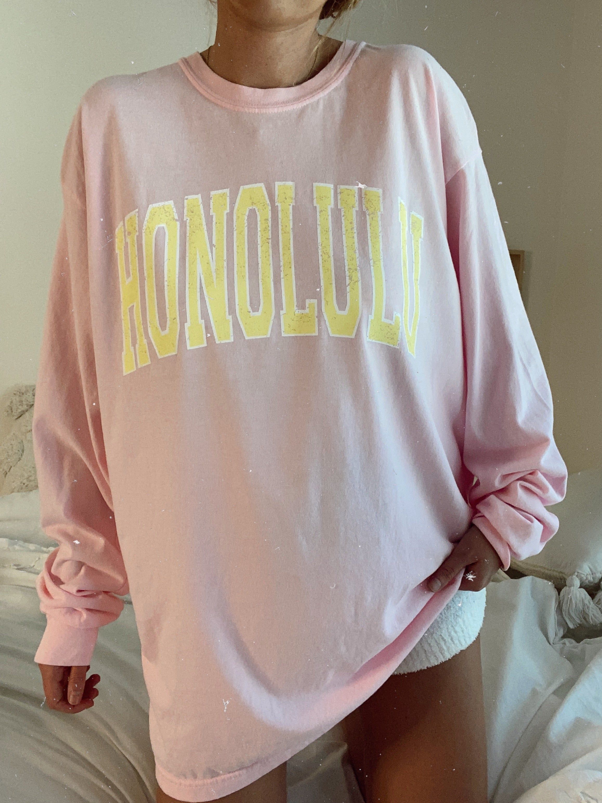 Honolulu Long Sleeve Tee sold by Sunkissed Coconut product image thumbnail 2