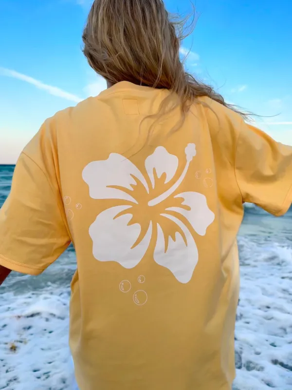 (SIZE 3XL) HIBISCUS FLOWER TEE sold by Sunkissed Coconut