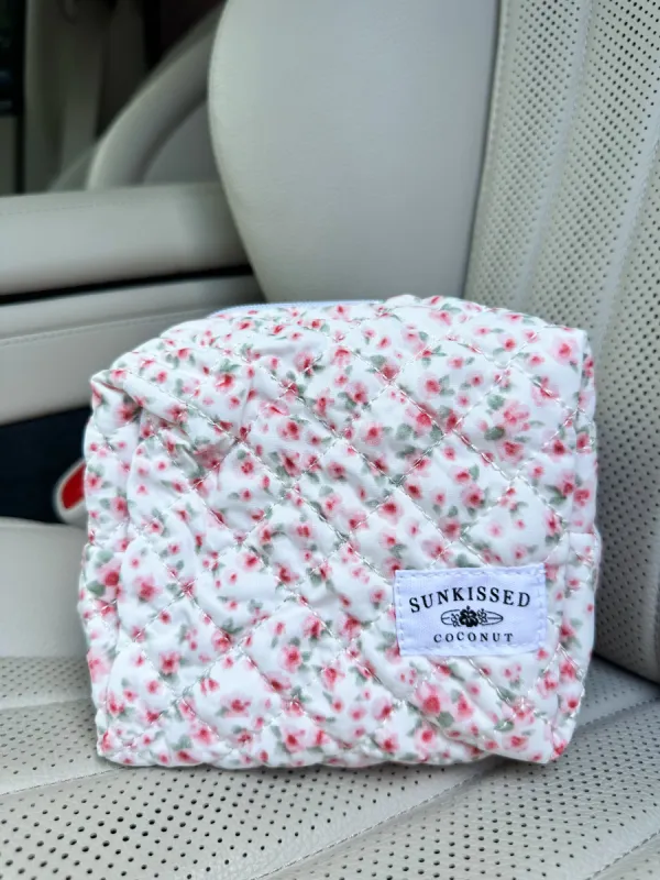 Small Miley Quilted Handmade Travel Bag sold by Sunkissed Coconut