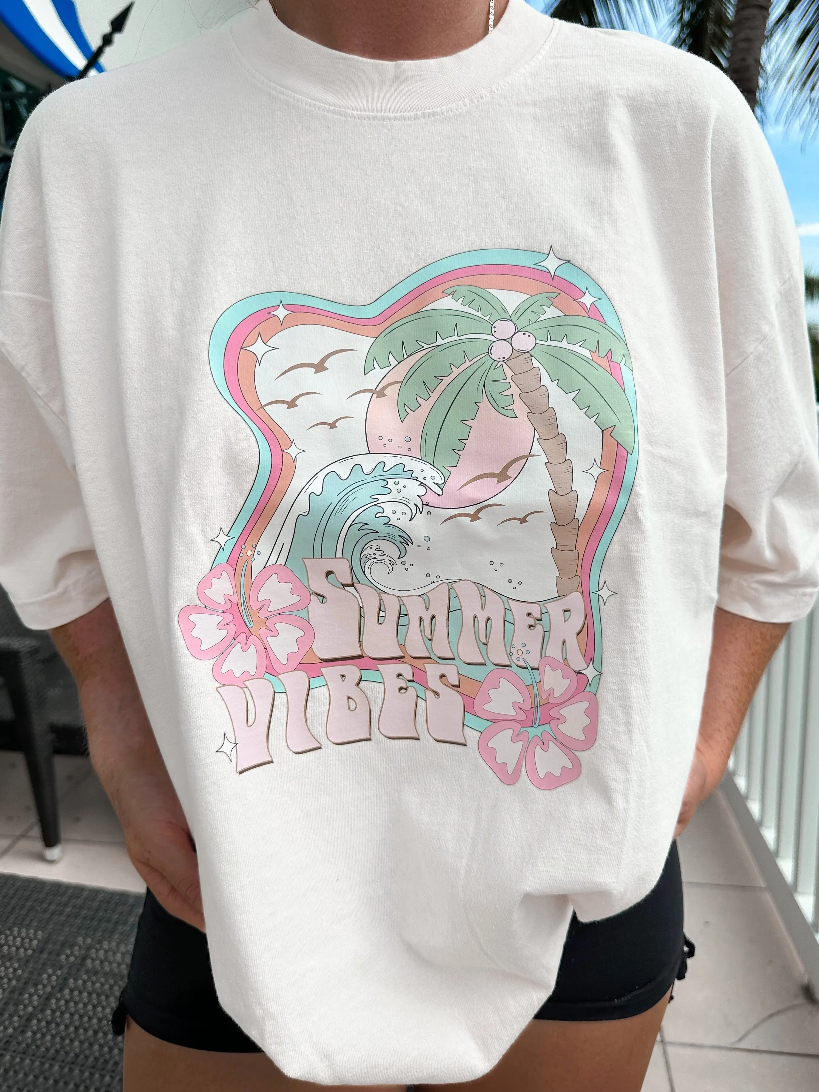 SUMMER VIBES TEE sold by Sunkissed Coconut product image thumbnail 2