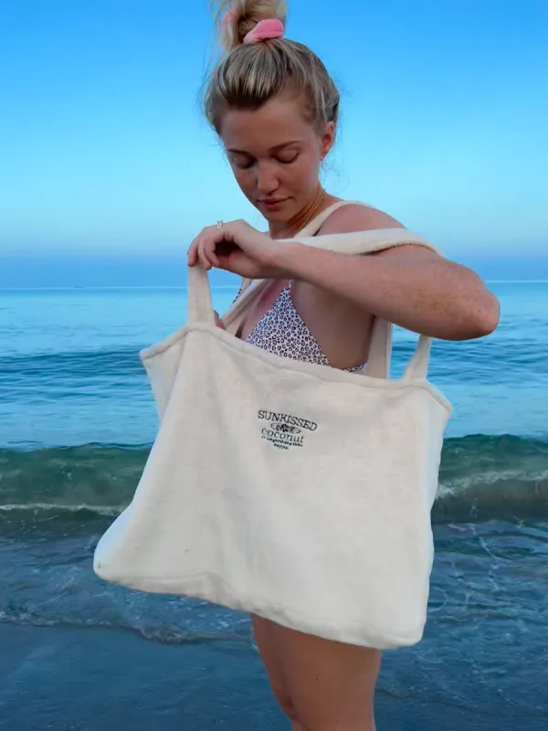 Detailed Soft Embroider Tote Bag sold by Sunkissed Coconut