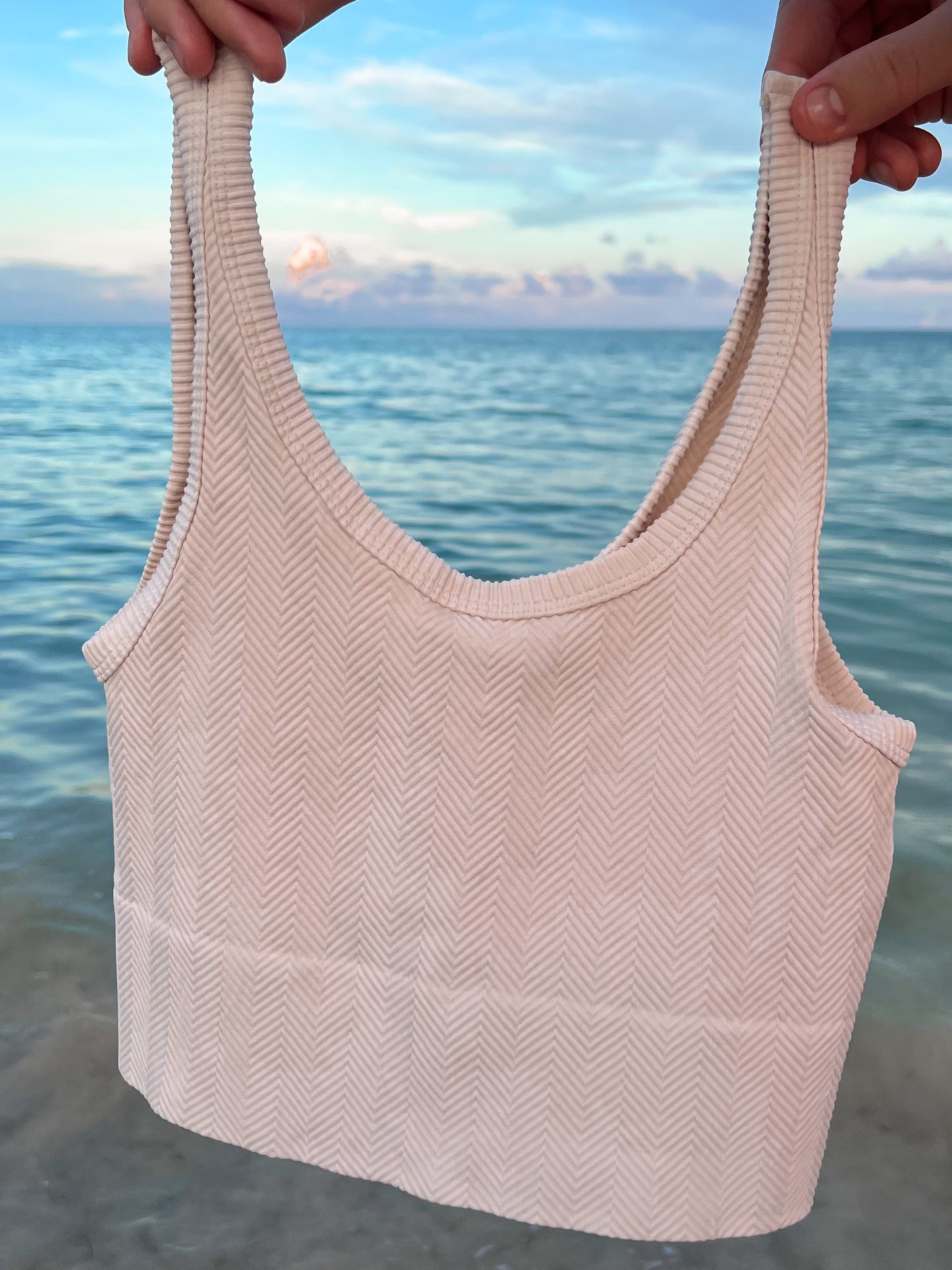 REVERSIBLE Natural Glow Essential Tank Top Barely Nude sold by Sunkissed Coconut product image thumbnail 2