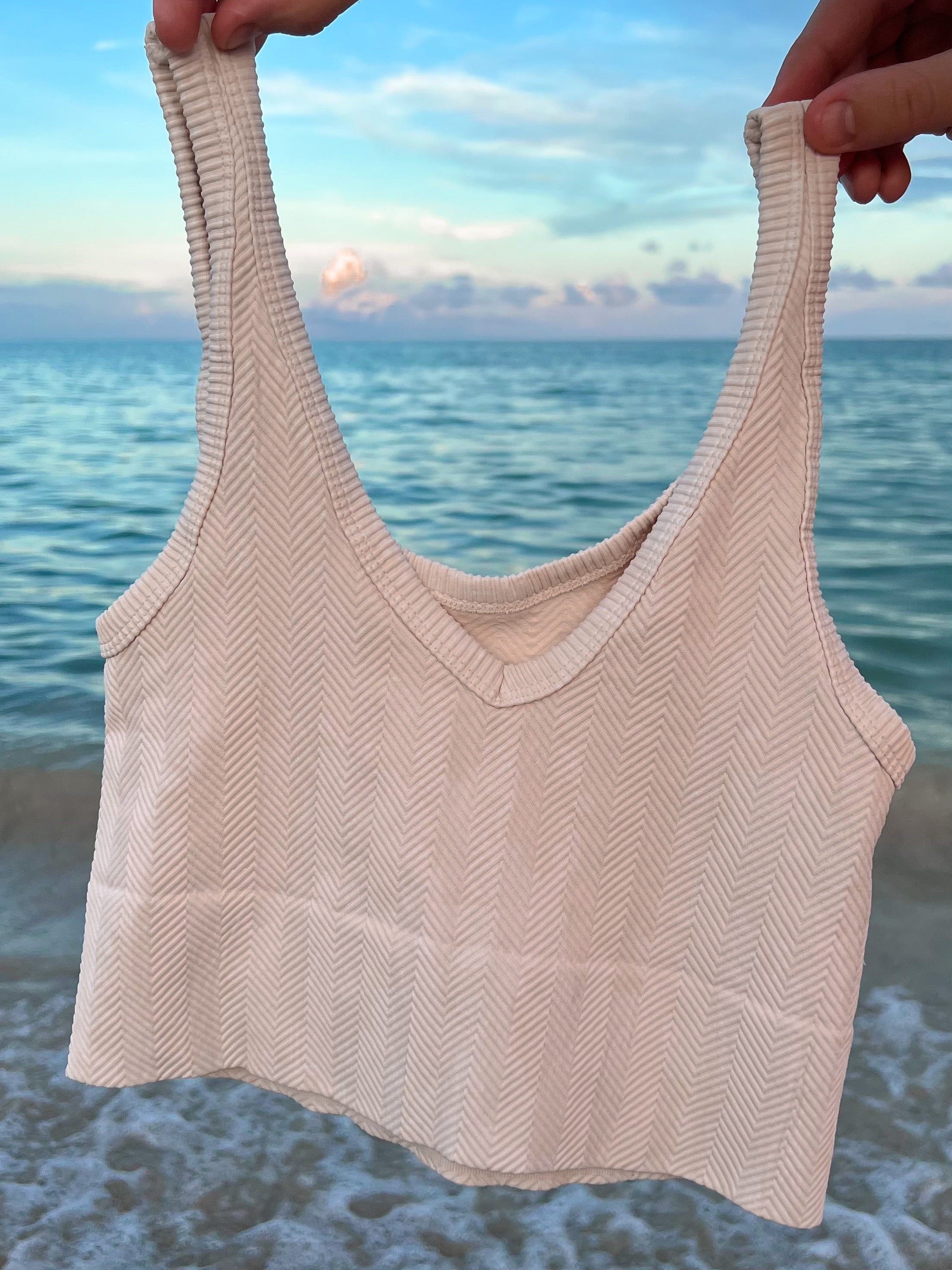 REVERSIBLE Natural Glow Essential Tank Top Barely Nude sold by Sunkissed Coconut