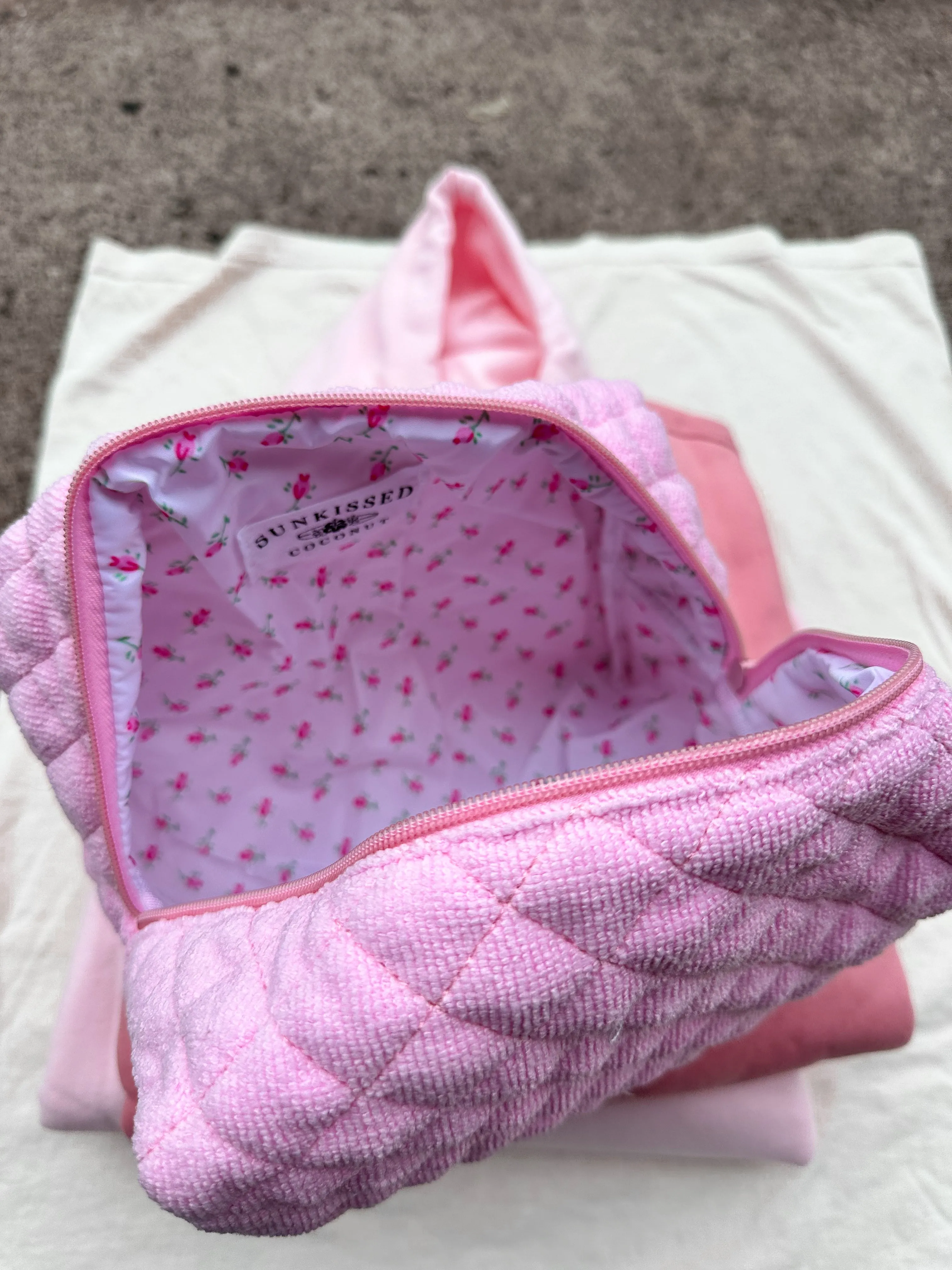 Large Poppi Quilted Handmade Travel Bag sold by Sunkissed Coconut