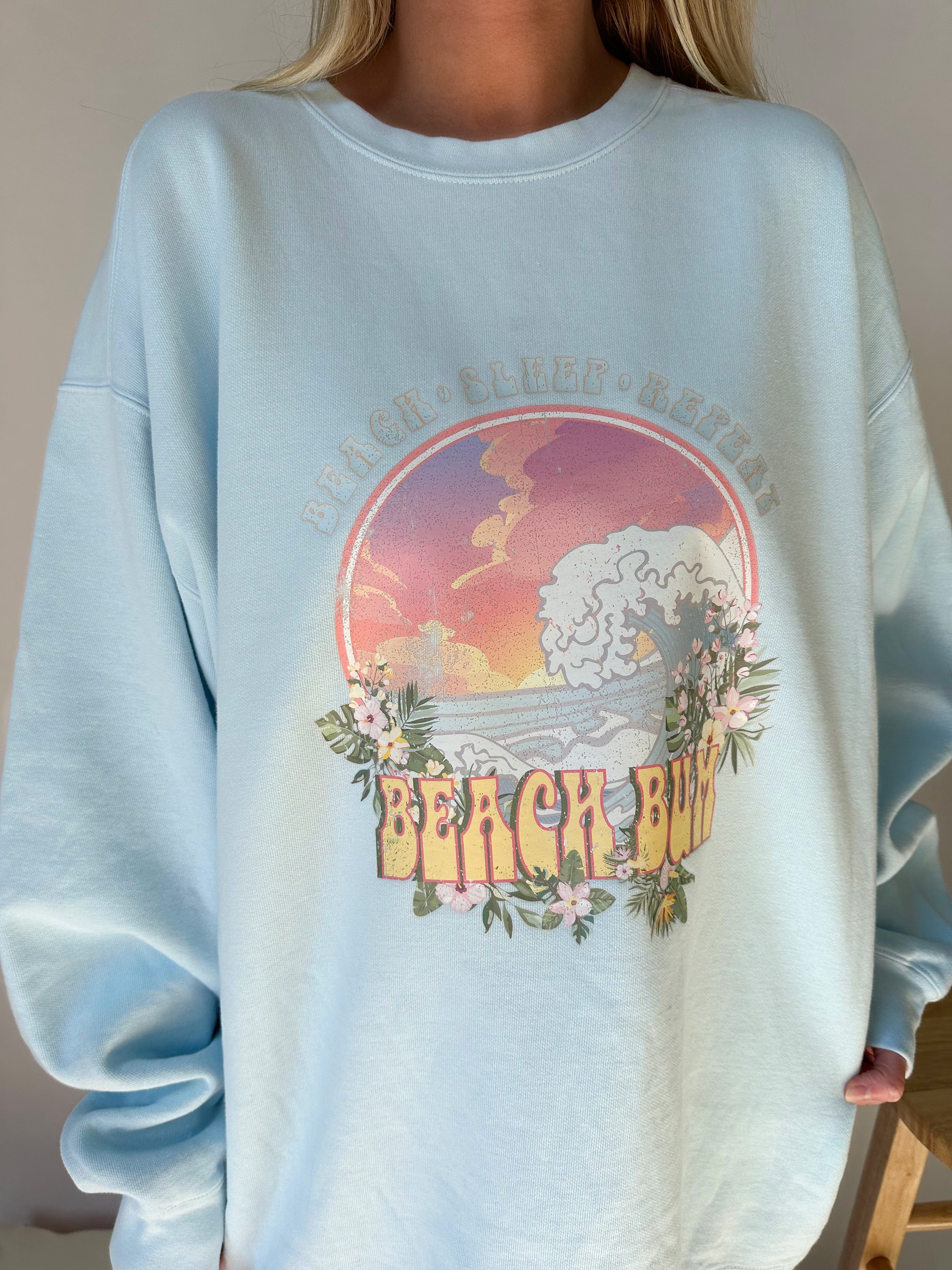 Beach Bum Sunset Sweatshirt sold by Sunkissed Coconut product image thumbnail 2