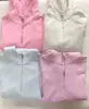 Pink Lavender  Pilates Detailed Waist Length Quarter Zip Hoodie sold by Sunkissed Coconut