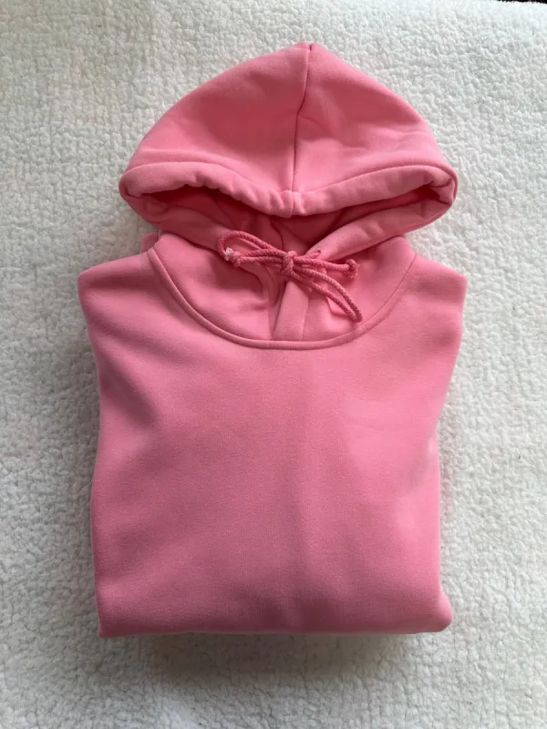 Rose Pink Basic Blank Hoodie sold by Sunkissed Coconut