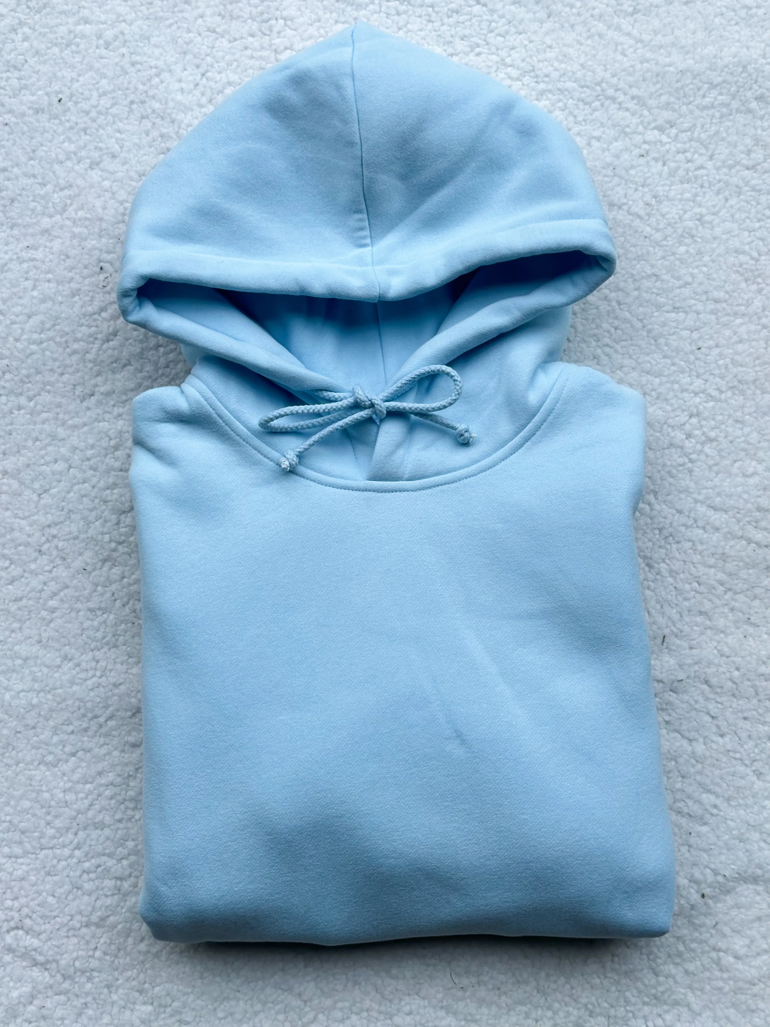 Icy Blue Basic Blank Hoodie sold by Sunkissed Coconut