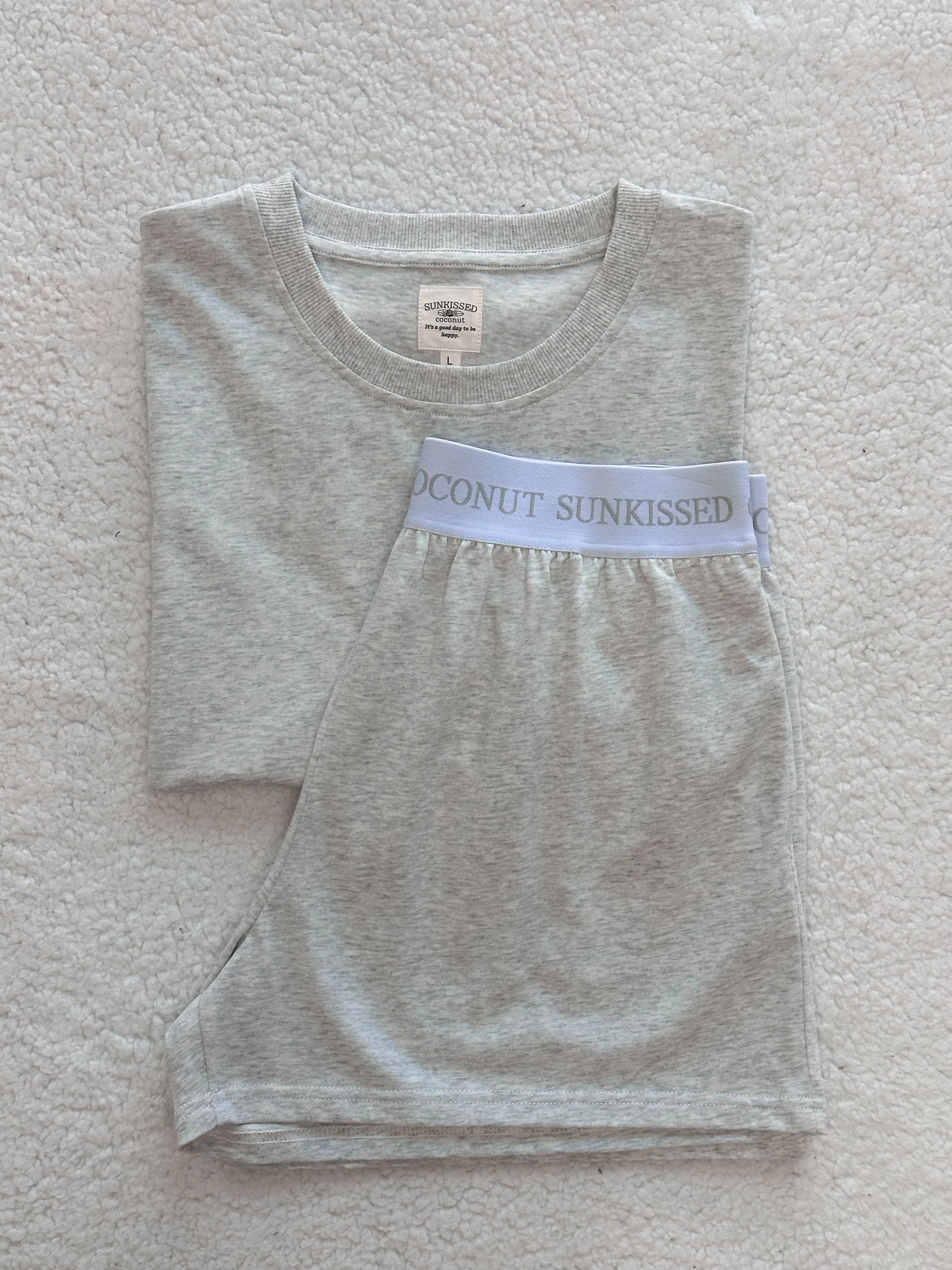 Pearl Grey Basic Watercolor Slightly Cropped Blank Tee sold by Sunkissed Coconut product image thumbnail 3