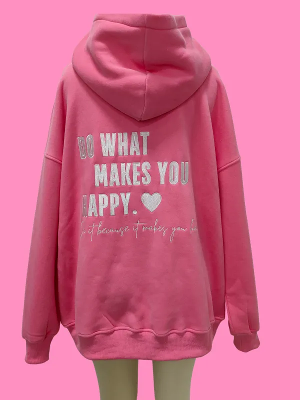 Hibiscus Do What Makes You Happy Hoodie sold by Sunkissed Coconut