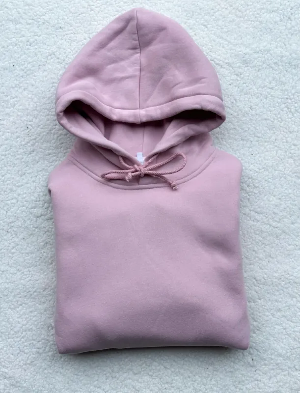 Mauve Mist Basic Blank Hoodie sold by Sunkissed Coconut