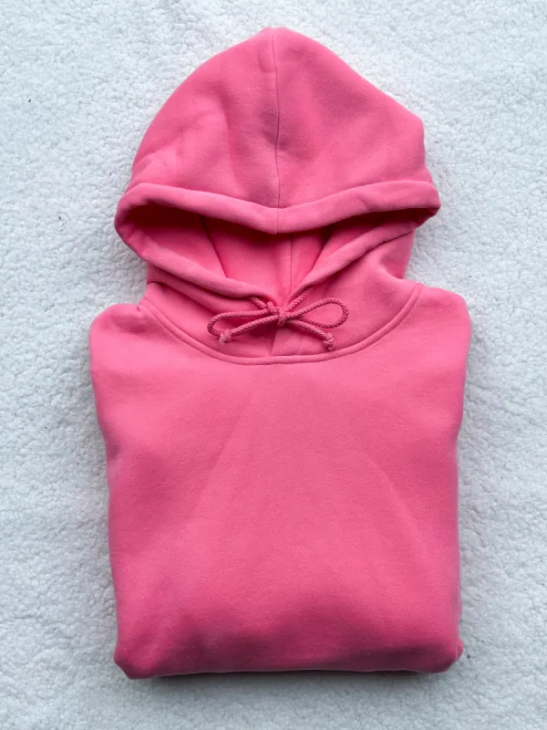 Hibiscus Pink Basic Blank Hoodie sold by Sunkissed Coconut