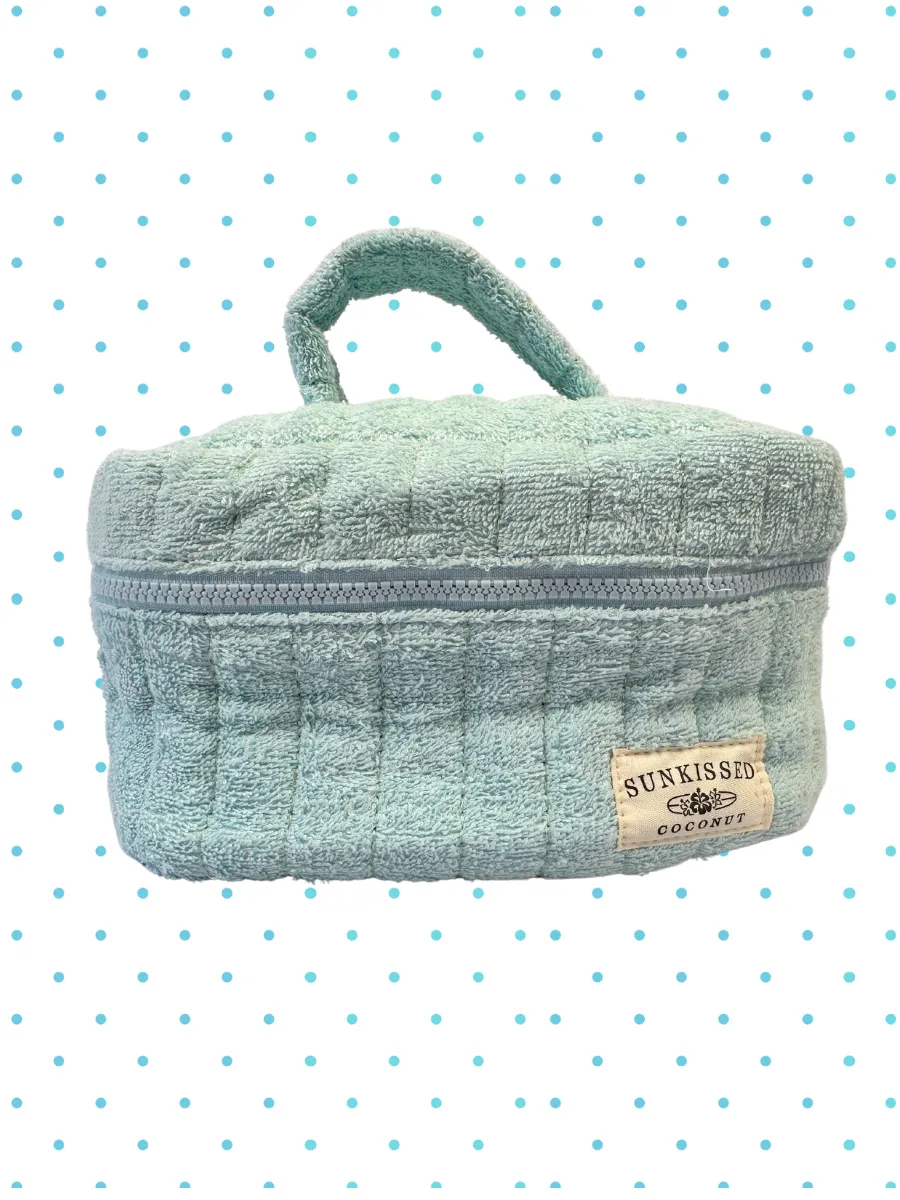 Arctic Polka Dot Handmade Makeup Bag sold by Sunkissed Coconut product image thumbnail 2