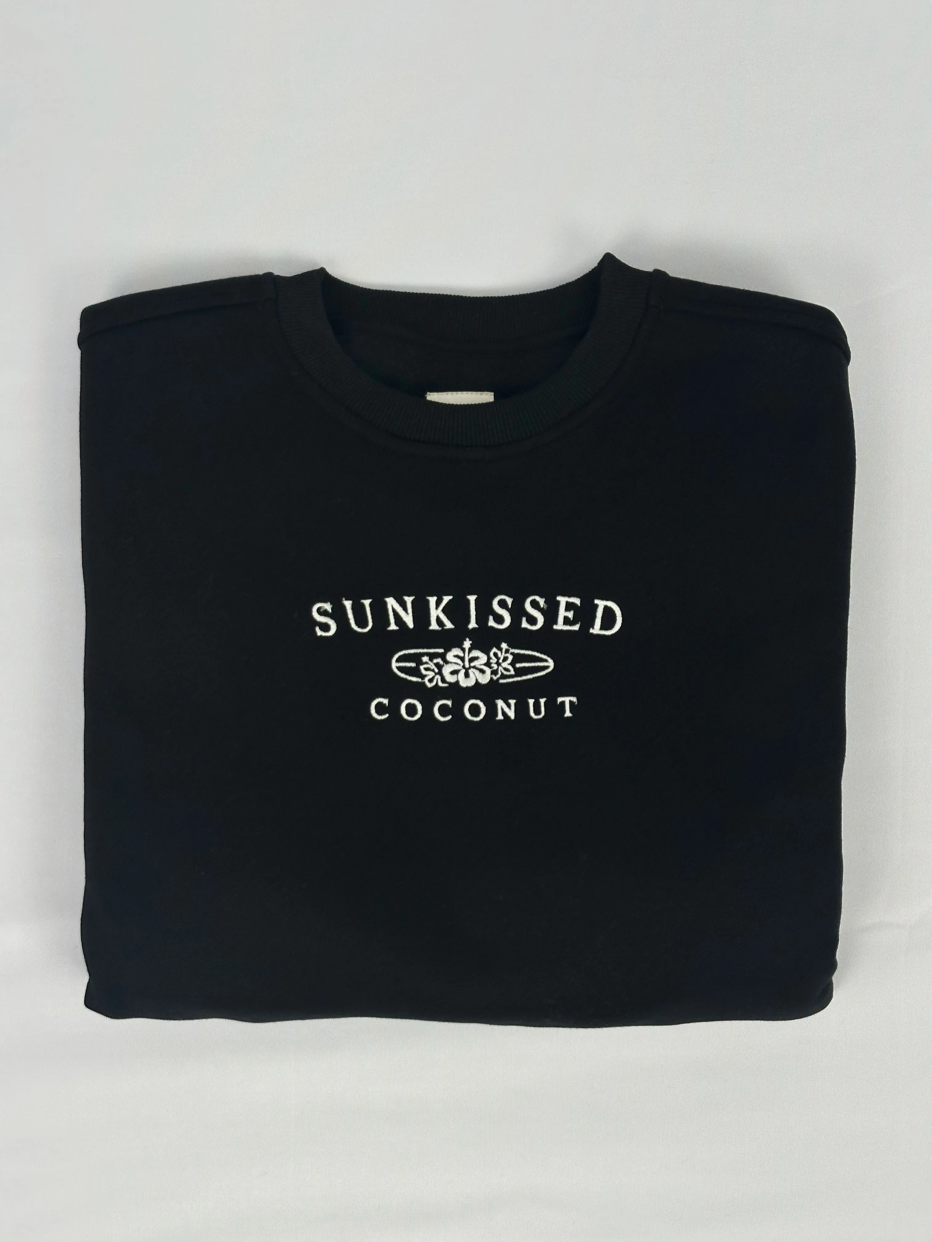 Black Sunkissedcoconut Embroider Sweatshirt sold by Sunkissed Coconut product image thumbnail 2