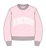 Light Pink Varsity Embroider Sweatshirt sold by Sunkissed Coconut