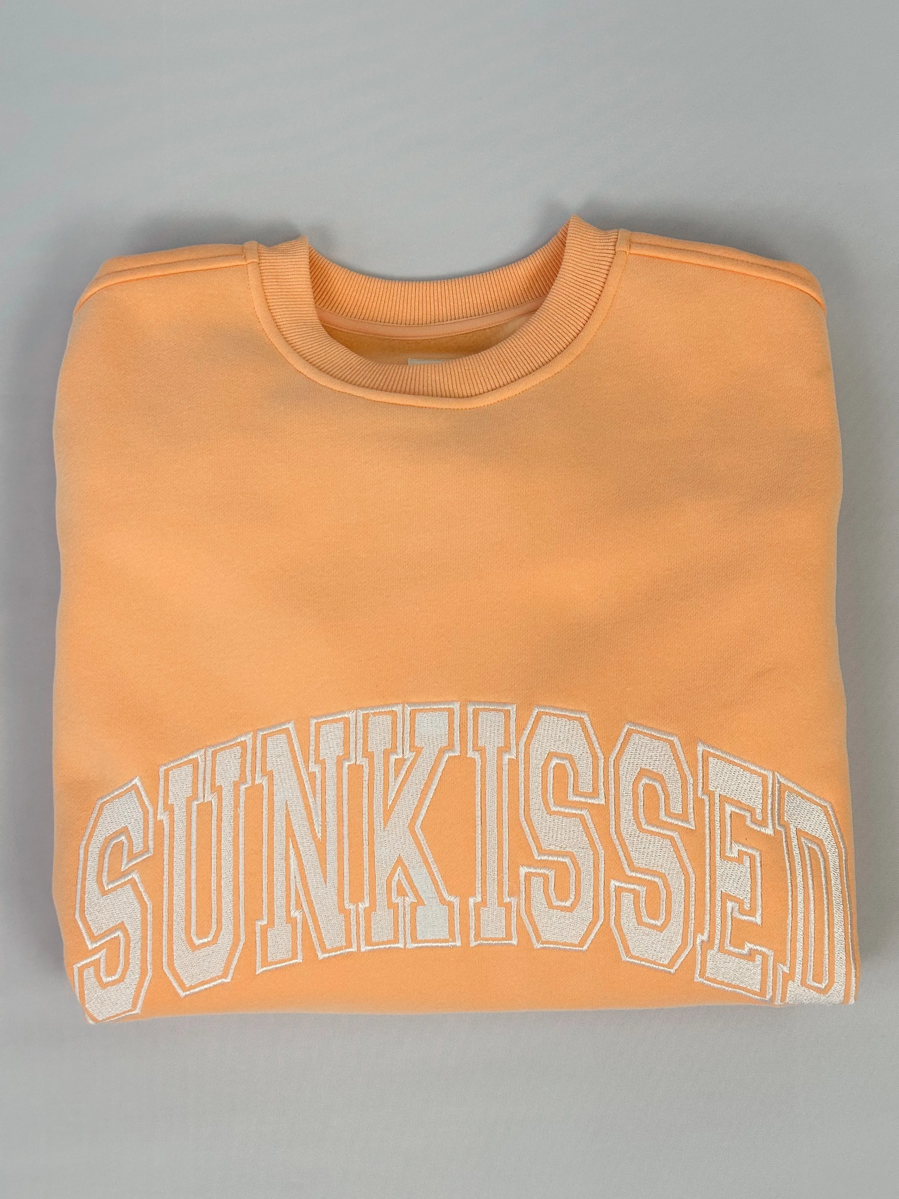 Sunkissed Collegiate Embroider Oversized Crewneck Sweatshirt sold by Sunkissed Coconut product image thumbnail 2