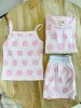 Pink Flowers Long Sleeve Pajama Top sold by Sunkissed Coconut