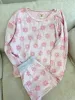 Pink Flowers Long Sleeve Pajama Top sold by Sunkissed Coconut