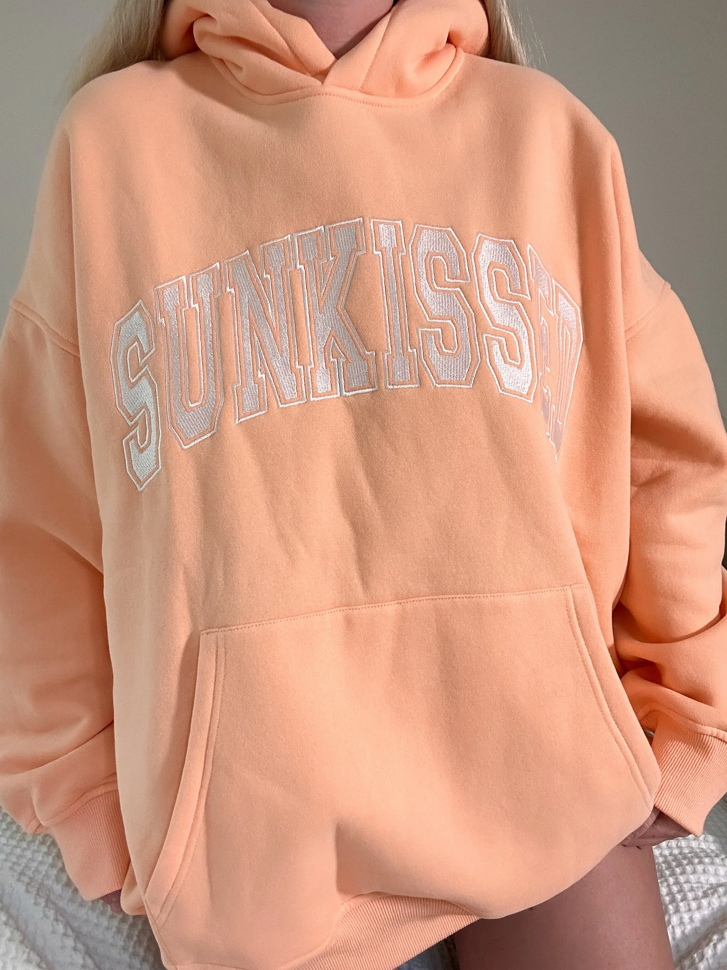 Sunkissed Collegiate Embroider Oversized Hoodie sold by Sunkissed Coconut