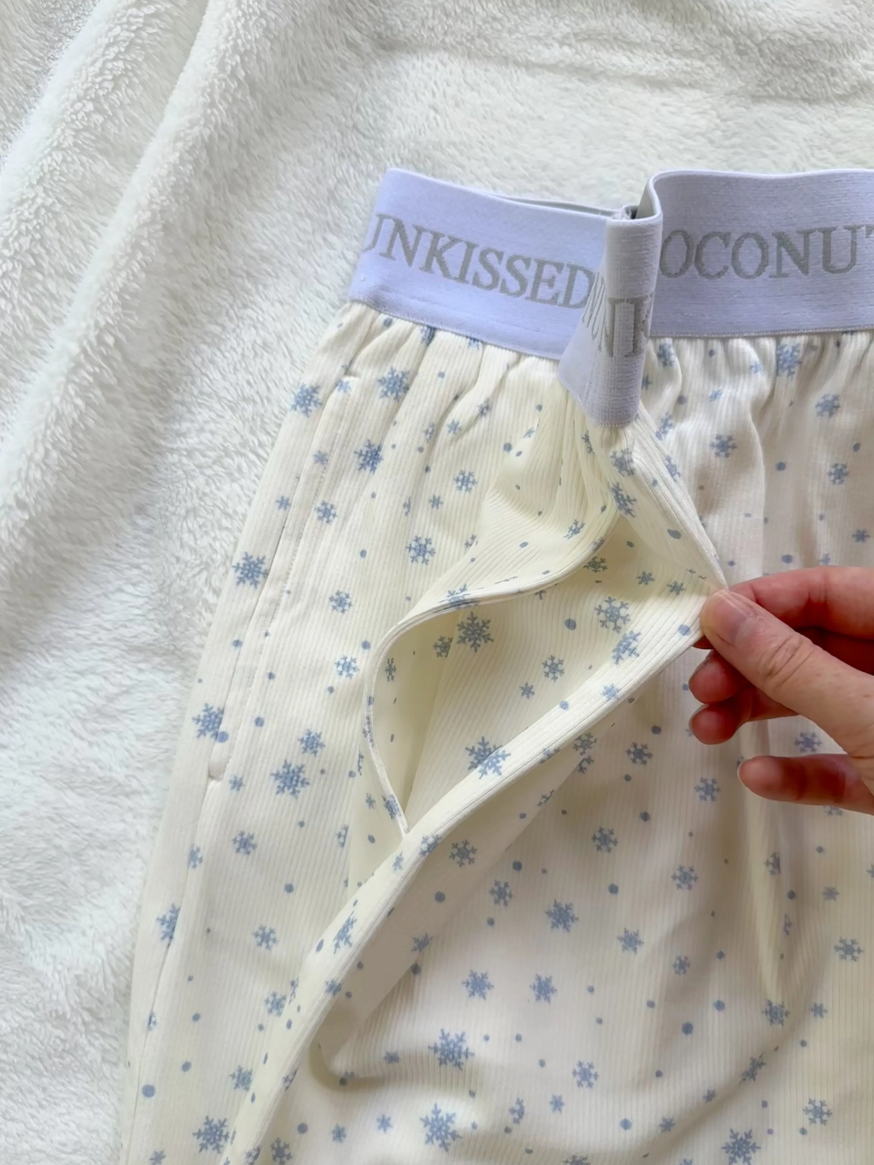 Snowflake Sunkissedcoconut Pajama Pants sold by Sunkissed Coconut product image thumbnail 2