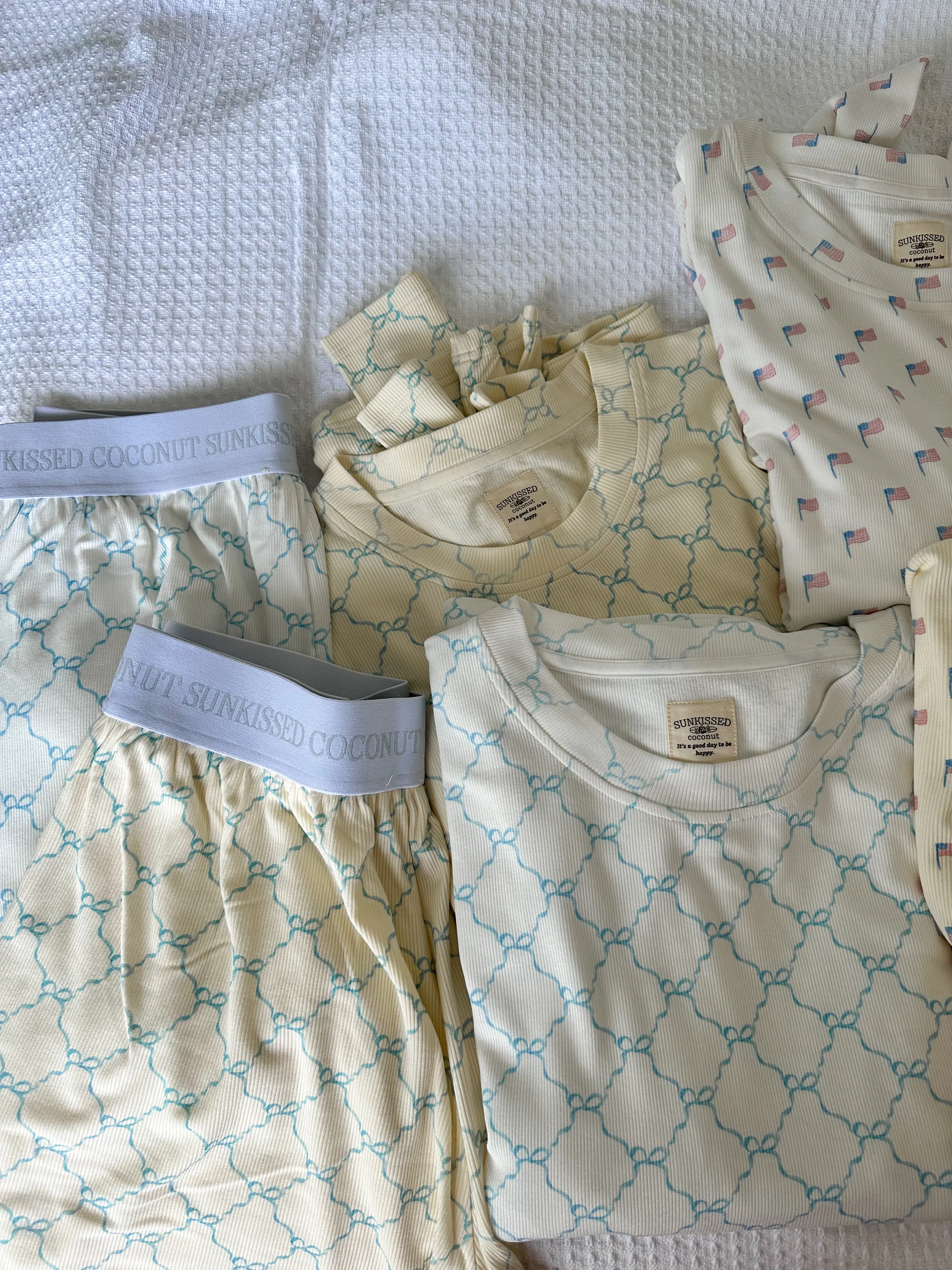 Luxurious Coquette Bow Pajama Bottom (pale yellow) sold by Sunkissed Coconut product image thumbnail 5