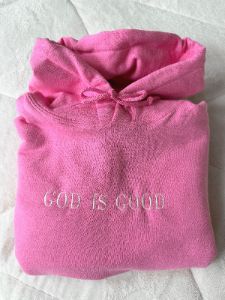 God Is Good Embroider Hoodie sold by Sunkissed Coconut