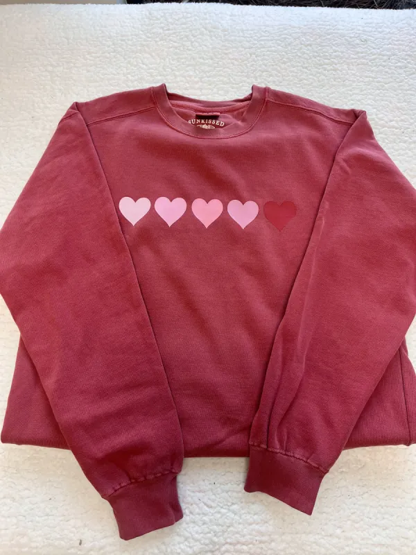 Hearts Comfort Colors Sweatshirt sold by Sunkissed Coconut