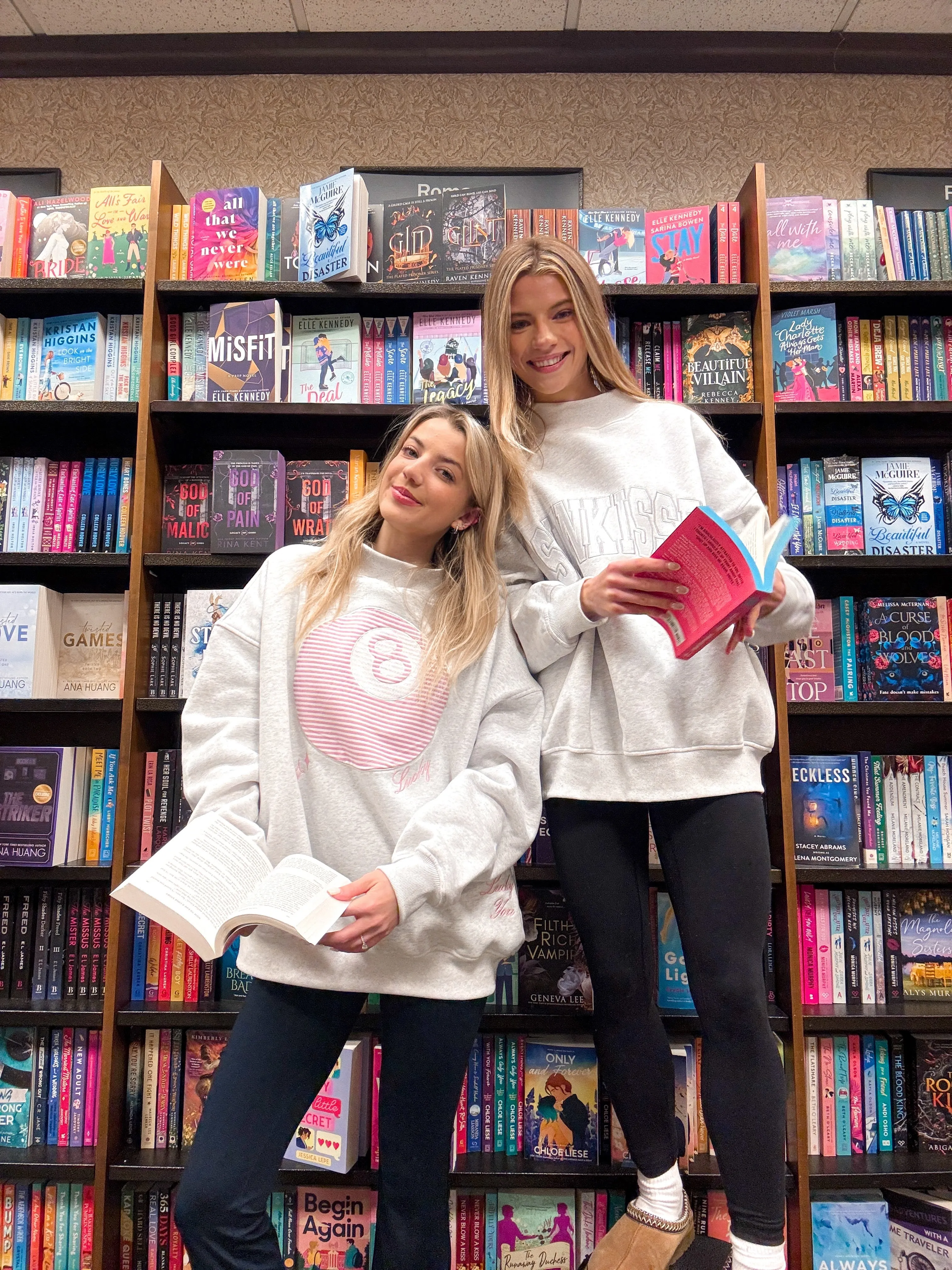 Pearl Grey Mockneck Sunkissed Varsity Embroider Sweatshirt sold by Sunkissed Coconut product image thumbnail 4