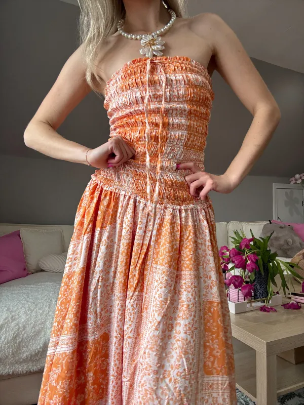 Ibiza Sunkissed Patchwork Maxi Dress sold by Sunkissed Coconut
