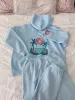 Icy Blue Hibiscus Flower Beach Babe Embroider Hoodie sold by Sunkissed Coconut