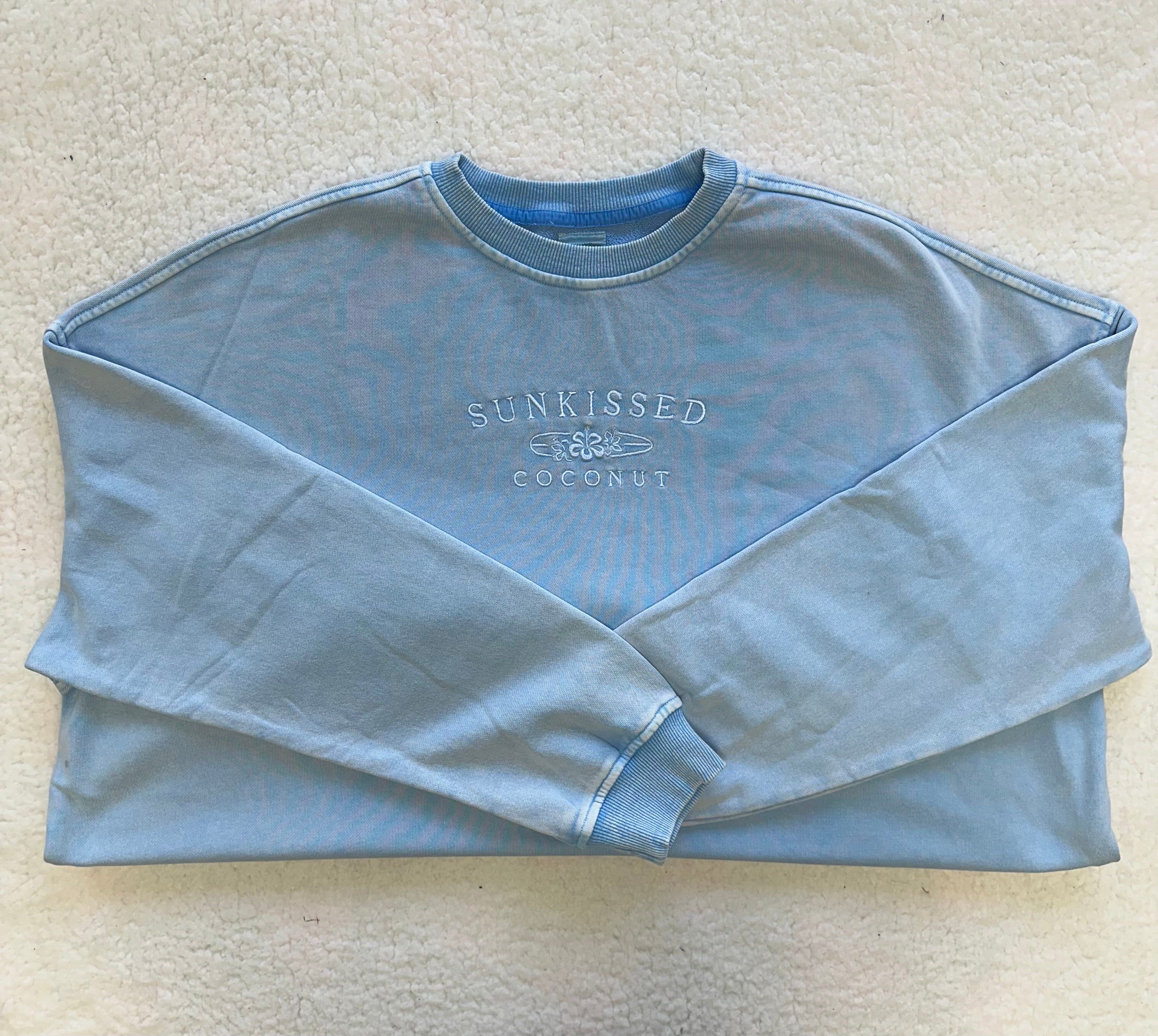 Washed Embroidered Logo Sweatshirt sold by Sunkissed Coconut product image thumbnail 2