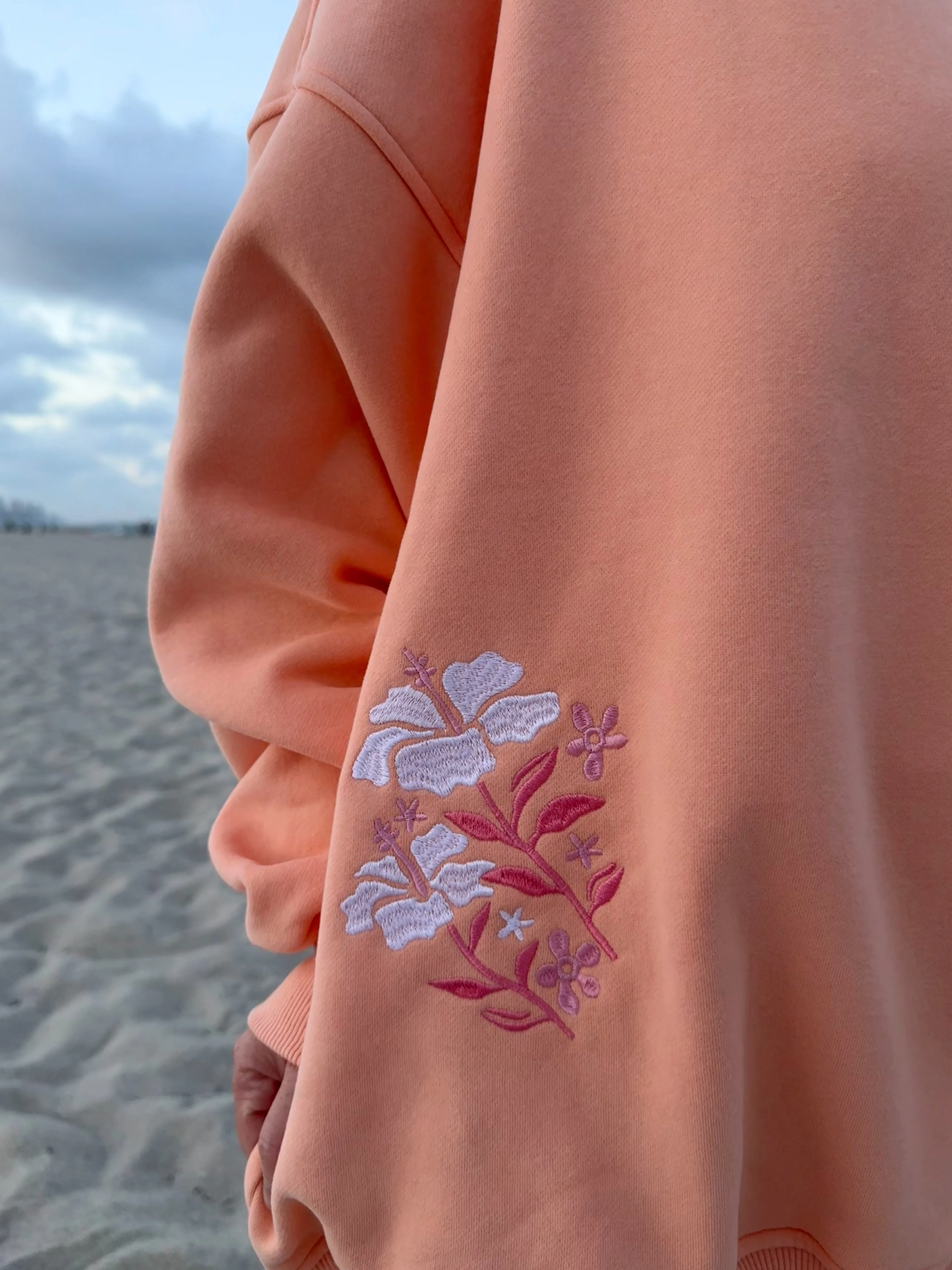 Sherbet Tropical Palms Sweatshirt sold by Sunkissed Coconut product image thumbnail 3