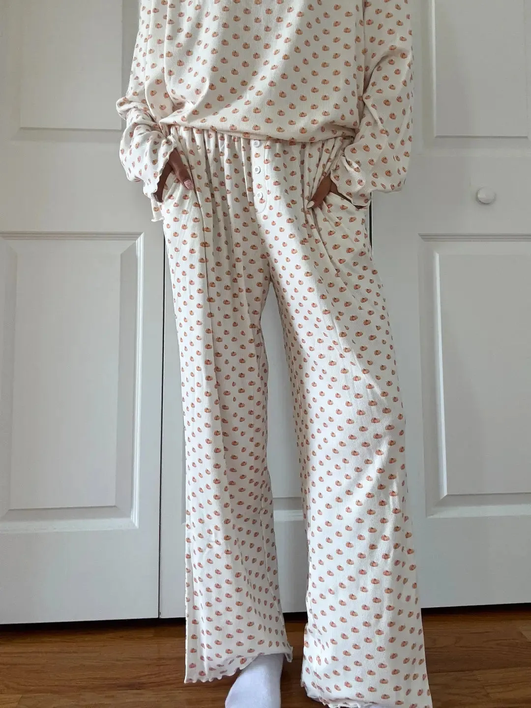 Pumpkin Fall Autumn Pajama Pants sold by Sunkissed Coconut product image thumbnail 2