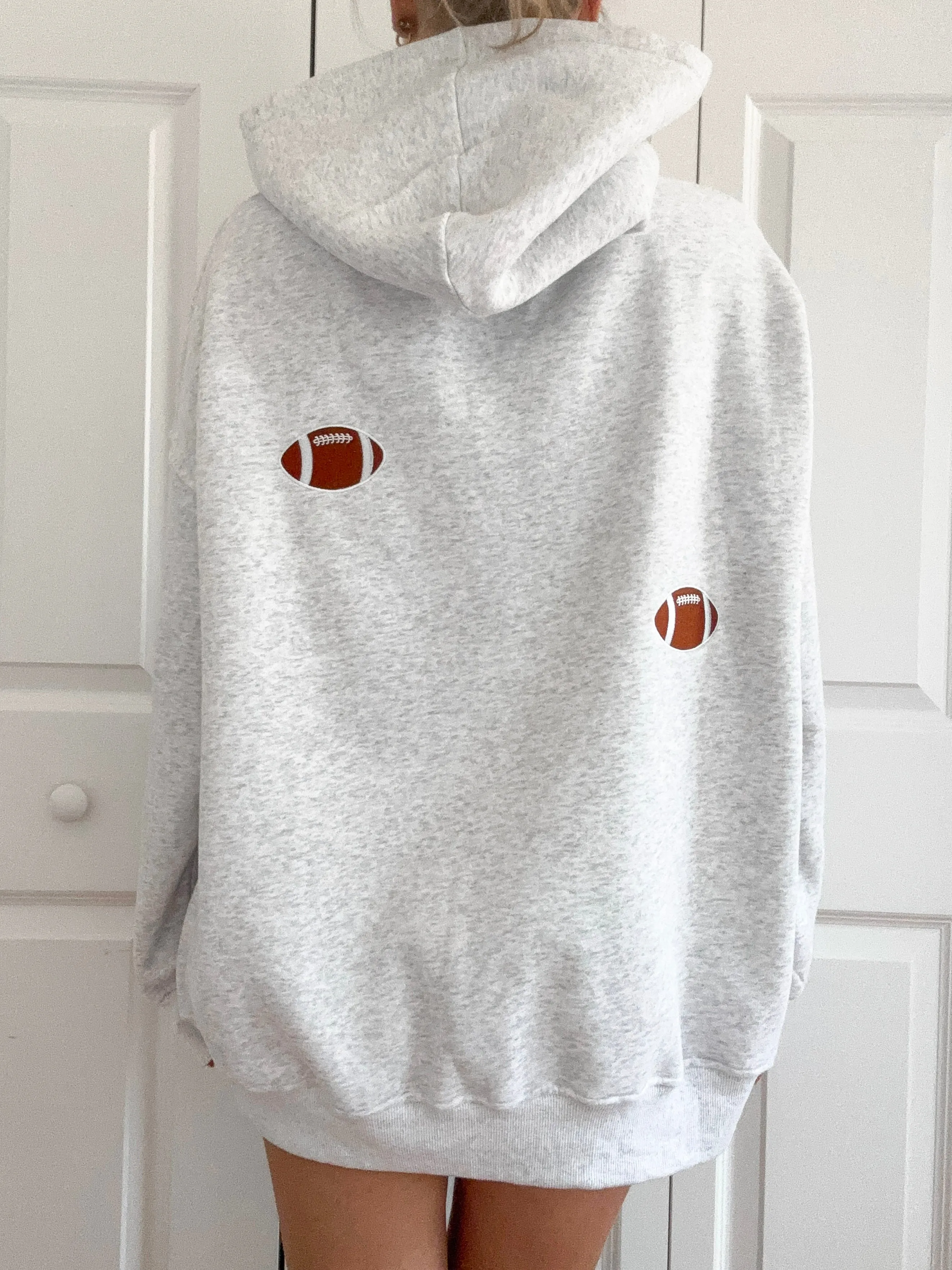 Football Embroider Hoodie sold by Sunkissed Coconut product image thumbnail 4