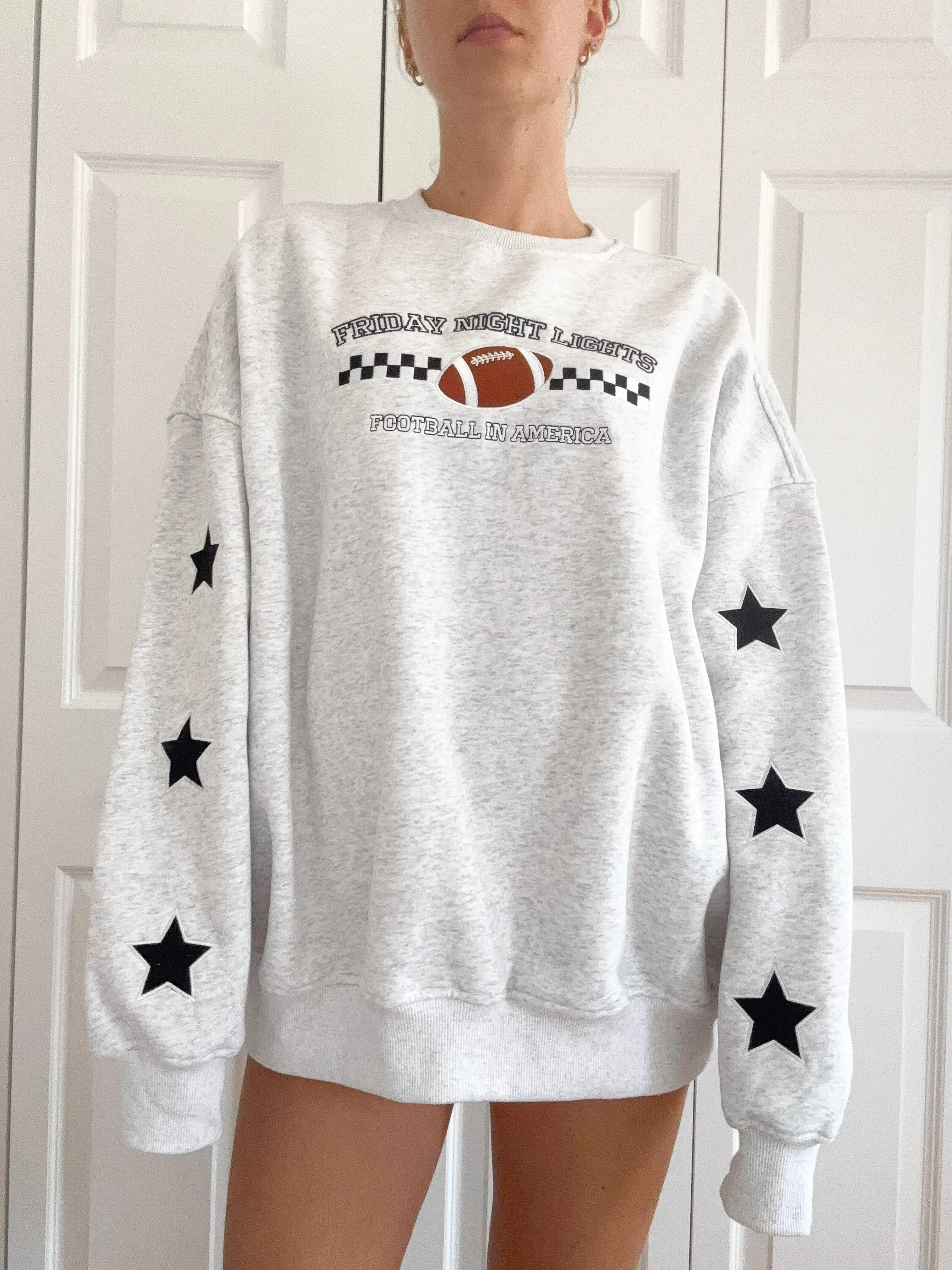 Friday Night Lights Game Day Football Embroider Sweatshirt sold by Sunkissed Coconut product image thumbnail 3