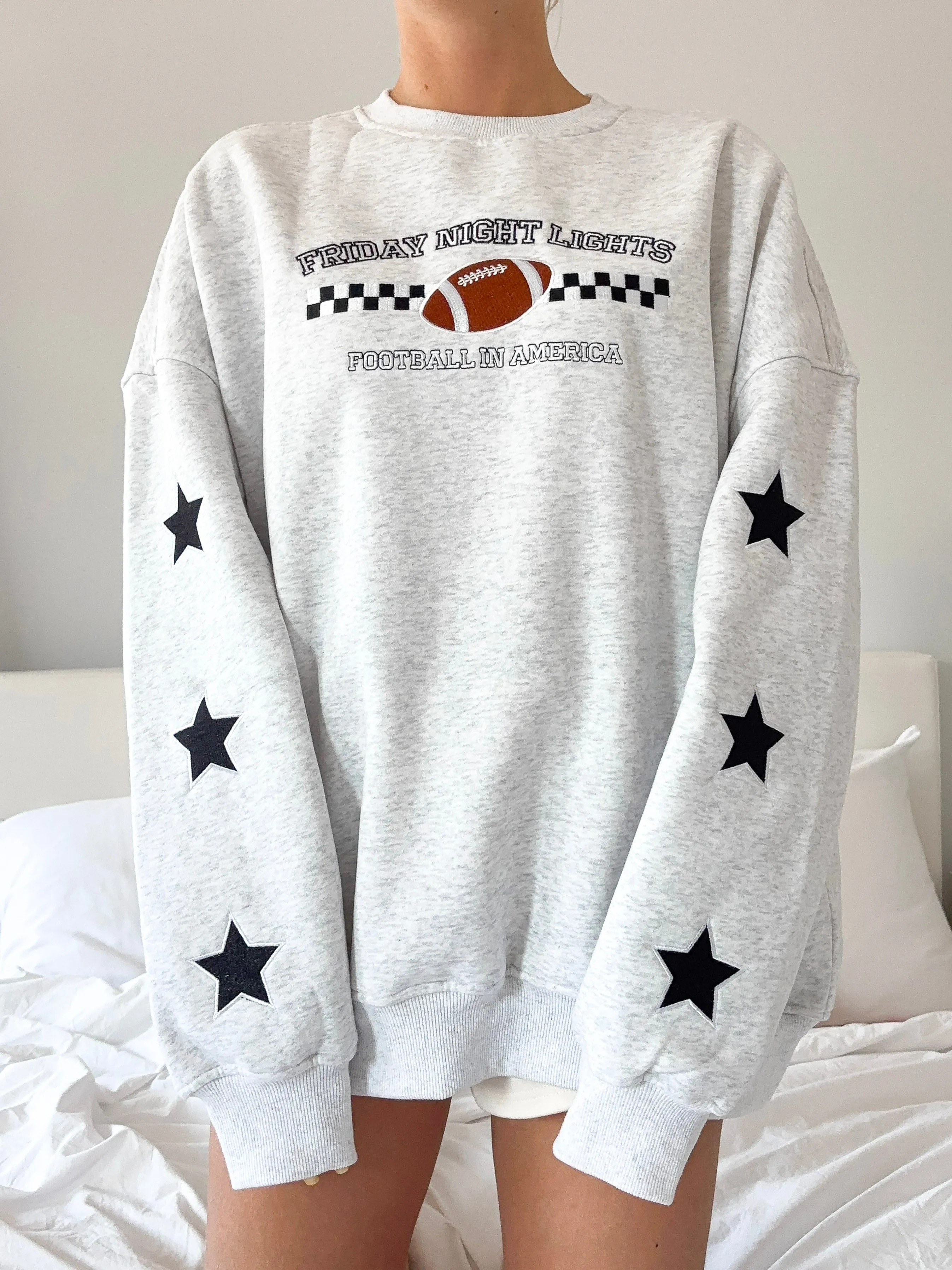 Friday Night Lights Game Day Football Embroider Sweatshirt sold by Sunkissed Coconut product image thumbnail 4