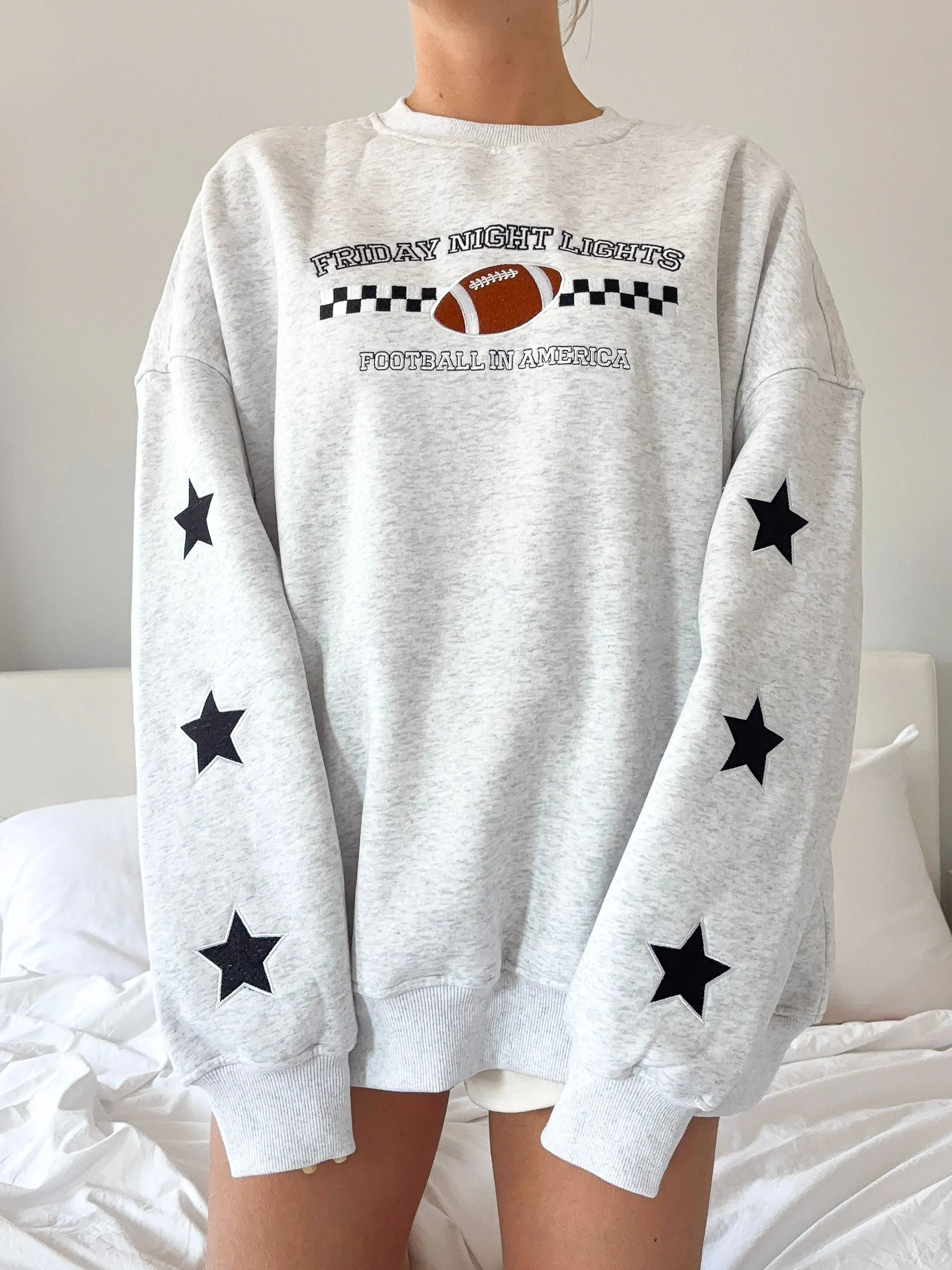 Friday Night Lights Game Day Football Embroider Sweatshirt sold by Sunkissed Coconut product image thumbnail 5