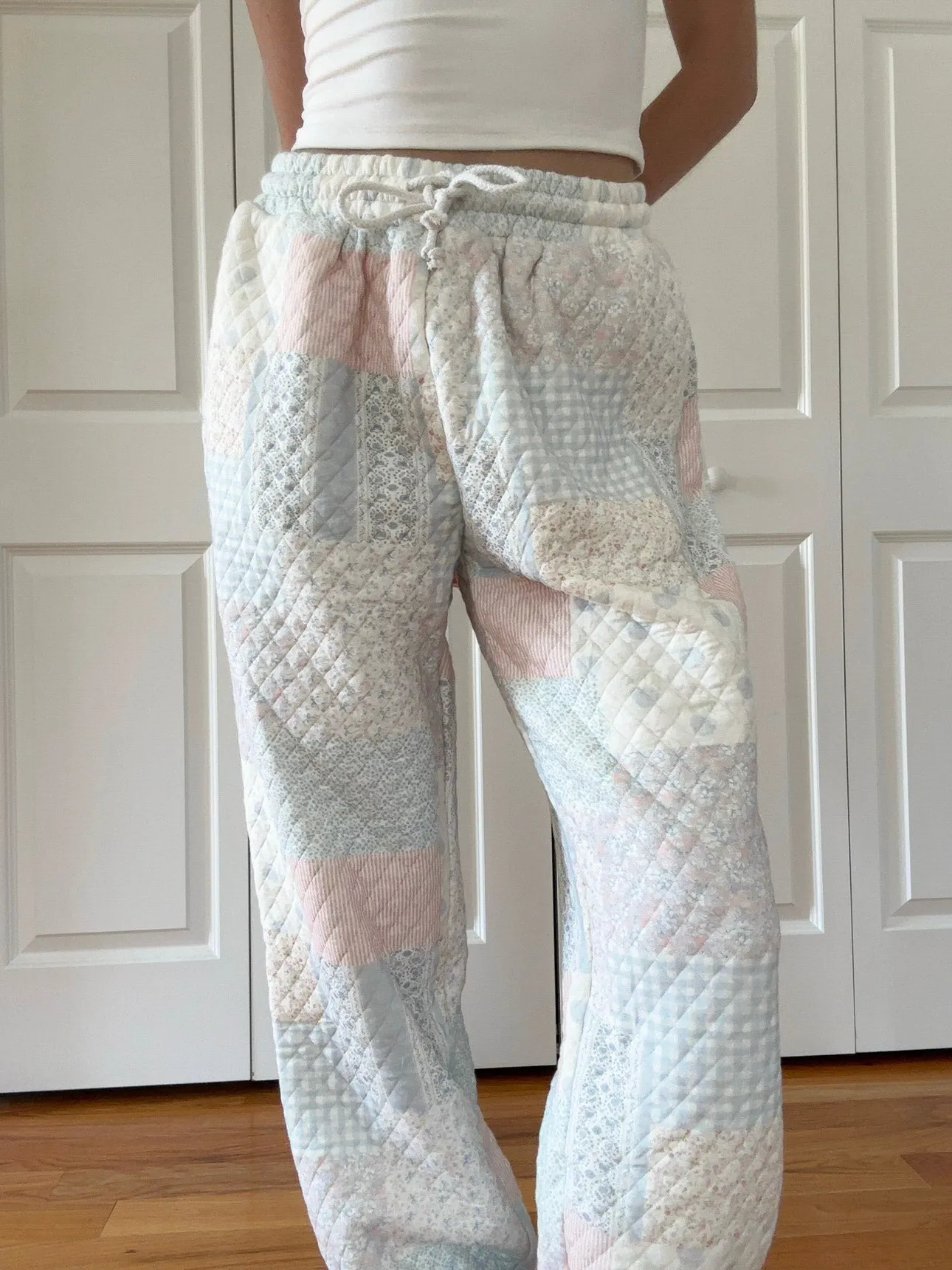 Shades Of Blue Quilted Pastel Joggers sold by Sunkissed Coconut product image thumbnail 2