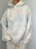 Shades Of Blue Quilted Pastel Hoodie sold by Sunkissed Coconut