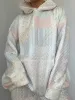 Shades Of Blue Quilted Pastel Hoodie sold by Sunkissed Coconut
