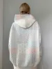 Shades Of Blue Quilted Pastel Hoodie sold by Sunkissed Coconut