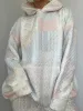 Shades Of Blue Quilted Pastel Hoodie sold by Sunkissed Coconut