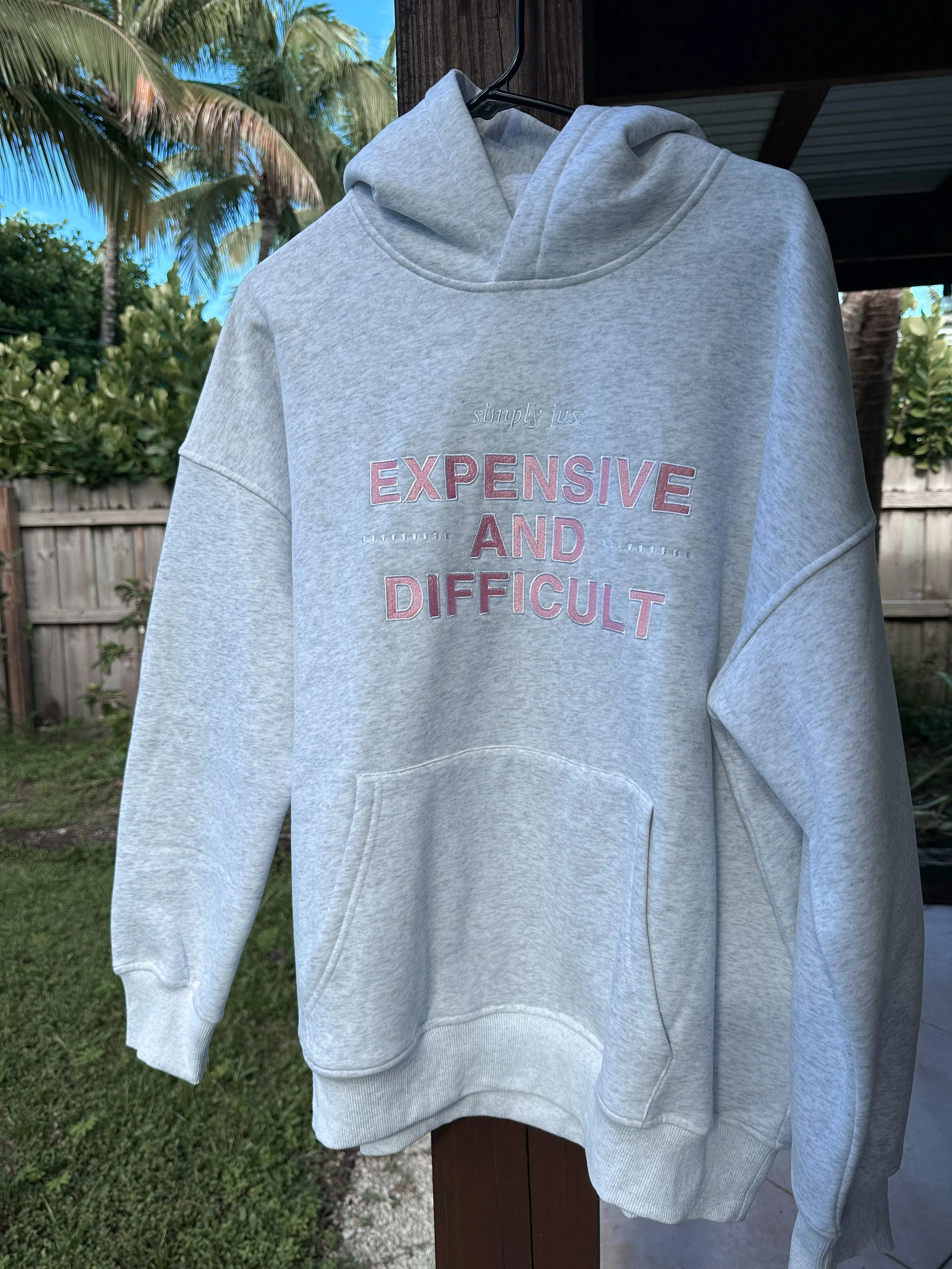 Expensive And Difficult Embroider Hoodie sold by Sunkissed Coconut product image thumbnail 4