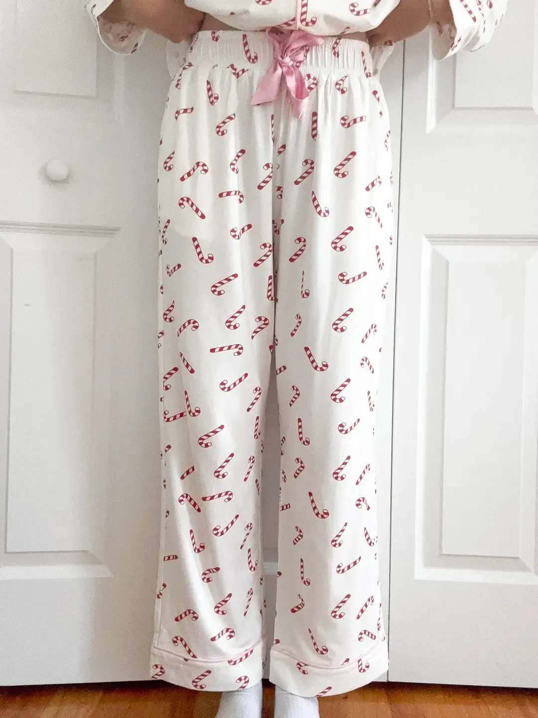 Candy Cane Holiday Christmas Pajama Pants sold by Sunkissed Coconut