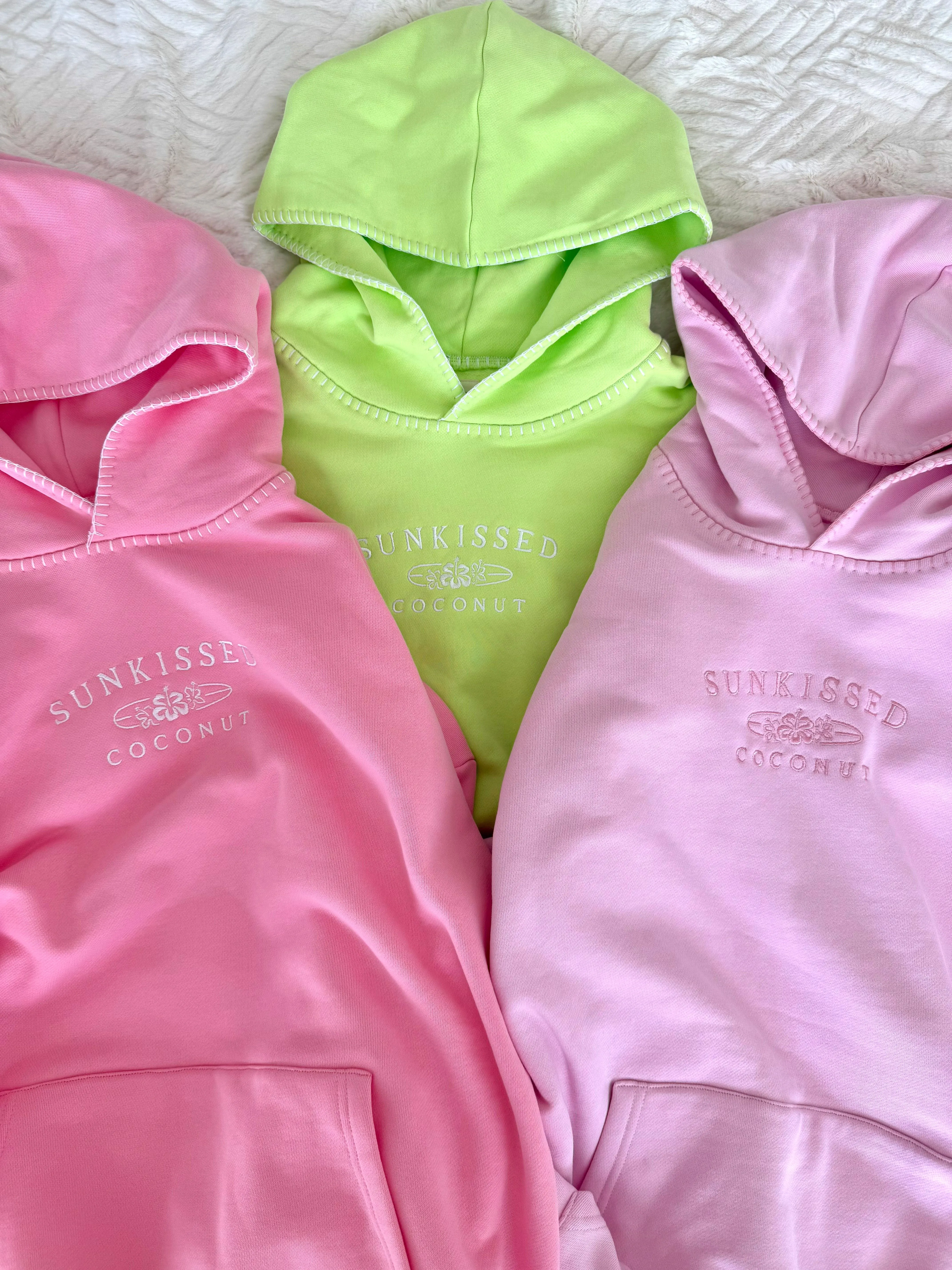 Cotton Candy Stitched Sunkissedcoconut Hoodie 100% Cotton sold by Sunkissed Coconut product image thumbnail 2