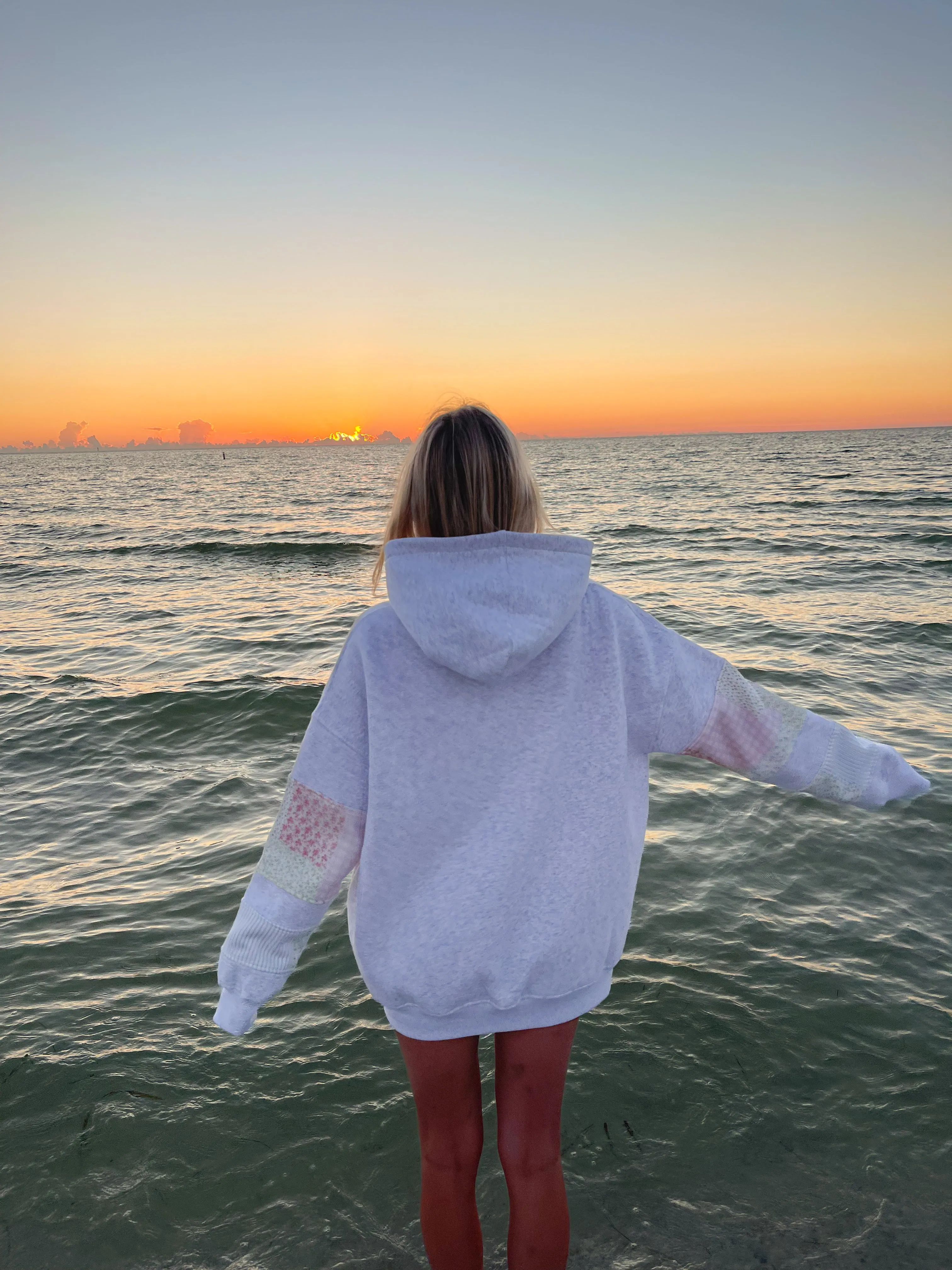 Sunkissedcoconut Quilted Pastel Embroidered Hoodie sold by Sunkissed Coconut product image thumbnail 5