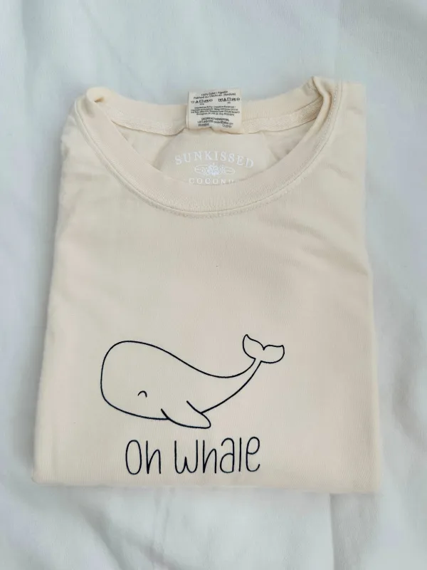 Oh Whale Comfort Colors Tee sold by Sunkissed Coconut