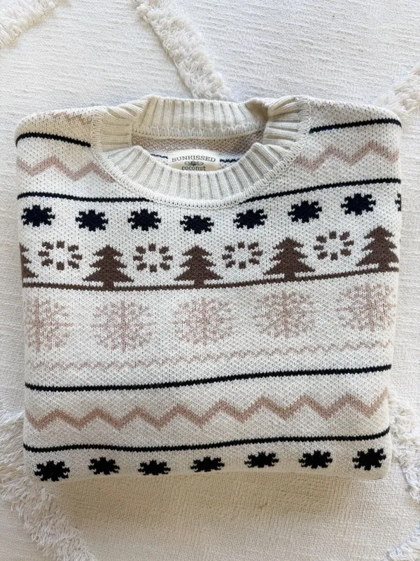Moose Tracks Winter Sweater sold by Sunkissed Coconut